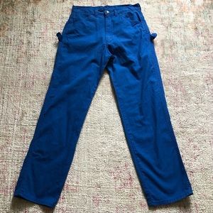 VINTAGE 80’s blue DEE CEE painters pants.
